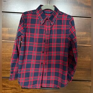 Janie and Jack Plaid Brushed Twill Shirt size 4